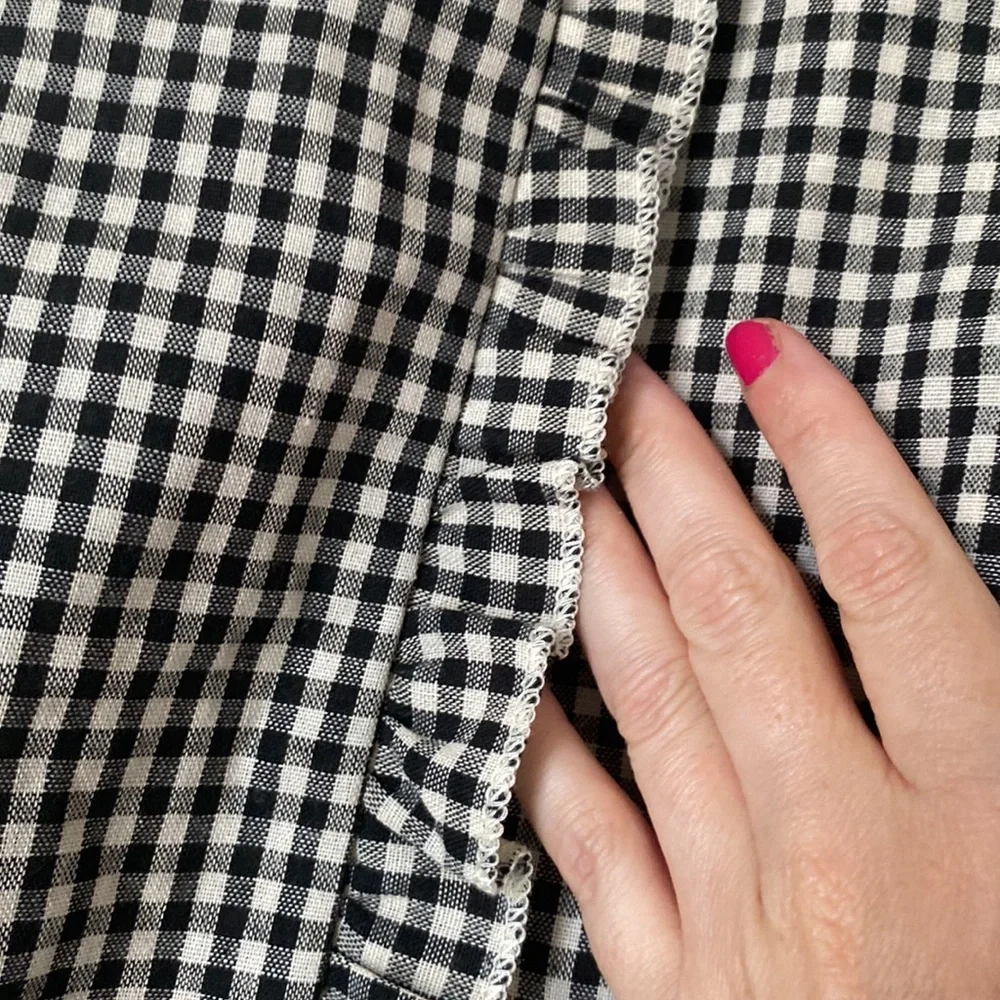 Shein Checkered Ruffle Shorts